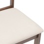 Sillas de comedor con cojines 2 uds madera maciza marrón caucho en Sillas de comedor | Comprar online en Foru.es