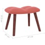 Silla mecedora con reposapiés terciopelo rosa de vidaXL, Mecedoras - Ref: Foro24-328154, Precio: 192,87 €, Descuento: %