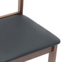 Sillas de comedor con cojines 2 uds madera maciza marrón caucho en Sillas de comedor | Comprar online en Foru.es