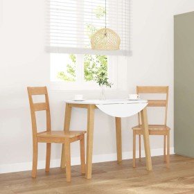 Sillas de comedor  2 uds madera maciza natural caucho en Sillas de comedor | Comprar online en Foru.es