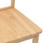 Sillas de comedor  2 uds madera maciza natural caucho en Sillas de comedor | Comprar online en Foru.es