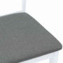 Sillas de comedor con cojines 2uds madera maciza blanco caucho en Sillas de comedor | Comprar online en Foru.es