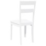 Sillas de comedor 2 unidades madera maciza de caucho blanco en Sillas de comedor | Comprar online en Foru.es
