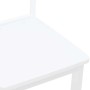 Sillas de comedor 2 unidades madera maciza de caucho blanco en Sillas de comedor | Comprar online en Foru.es