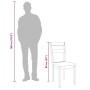 Sillas de comedor 2 unidades madera maciza de caucho blanco en Sillas de comedor | Comprar online en Foru.es