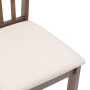 Sillas de comedor con cojines 2 uds madera maciza marrón caucho en Sillas de comedor | Comprar online en Foru.es