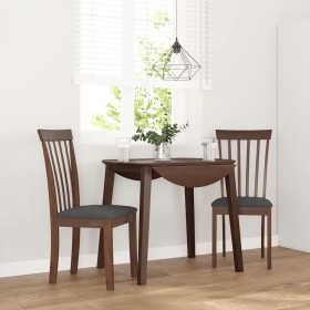 Sillas de comedor con cojines 2 uds madera maciza marrón caucho en Sillas de comedor | Comprar online en Foru.es