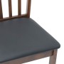 Sillas de comedor con cojines 2 uds madera maciza marrón caucho en Sillas de comedor | Comprar online en Foru.es