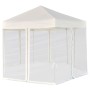 Carpa desplegable hexagonal 6 paredes blanco crema 3,6x3,1m de vidaXL, Carpas y cenadores - Ref: Foro24-42109, Precio: 218,95...