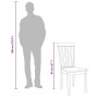 Sillas de comedor 2 unidades madera maciza de caucho blanco en Sillas de comedor | Comprar online en Foru.es