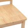 Sillas de comedor  2 uds madera maciza natural caucho en Sillas de comedor | Comprar online en Foru.es