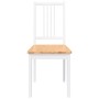 Sillas de comedor 2 unidades madera maciza de caucho blanco en Sillas de comedor | Comprar online en Foru.es