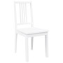 Sillas de comedor 2 unidades madera maciza de caucho blanco en Sillas de comedor | Comprar online en Foru.es