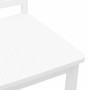 Sillas de comedor 2 unidades madera maciza de caucho blanco en Sillas de comedor | Comprar online en Foru.es