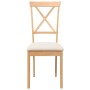 Sillas de comedor con cojines 2 uds madera maciza caucho en Sillas de comedor | Comprar online en Foru.es