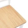 Sillas de comedor 2 unidades madera maciza de caucho blanco en Sillas de comedor | Comprar online en Foru.es