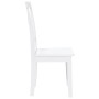 Sillas de comedor 2 unidades madera maciza de caucho blanco en Sillas de comedor | Comprar online en Foru.es