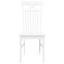 Sillas de comedor 2 unidades madera maciza de caucho blanco en Sillas de comedor | Comprar online en Foru.es