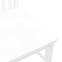 Sillas de comedor 2 unidades madera maciza de caucho blanco en Sillas de comedor | Comprar online en Foru.es