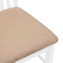 Sillas de comedor con cojines 2uds madera maciza blanco caucho en Sillas de comedor | Comprar online en Foru.es