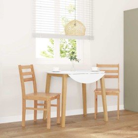 Sillas de comedor 2 unidades madera maciza de caucho en Sillas de comedor | Comprar online en Foru.es