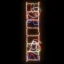 Figura plegable de Papá Noel en escalera con 552 LEDs 50x200 cm de vidaXL, Luces de Navidad - Ref: Foro24-343291, Precio: 100...