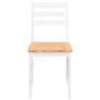 Sillas de comedor 2 unidades madera maciza de caucho blanco en Sillas de comedor | Comprar online en Foru.es
