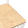 Sillas de comedor 2 unidades madera maciza de caucho blanco en Sillas de comedor | Comprar online en Foru.es