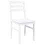 Sillas de comedor 2 unidades madera maciza de caucho blanco en Sillas de comedor | Comprar online en Foru.es
