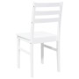 Sillas de comedor 2 unidades madera maciza de caucho blanco en Sillas de comedor | Comprar online en Foru.es