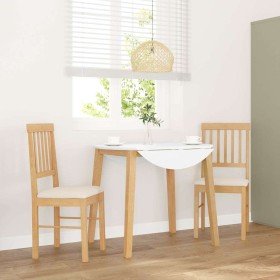 Sillas de comedor con cojines 2 uds madera maciza caucho en Sillas de comedor | Comprar online en Foru.es