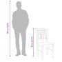 Sillas de comedor 2 unidades madera maciza de caucho en Sillas de comedor | Comprar online en Foru.es