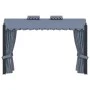 Cenador con cortinas acero gris antracita 3x4 m de vidaXL, Carpas y cenadores - Ref: Foro24-48056, Precio: 821,41 €, Descuent...