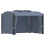 Cenador con cortinas acero gris antracita 3x4 m de vidaXL, Carpas y cenadores - Ref: Foro24-48056, Precio: 806,49 €, Descuent...