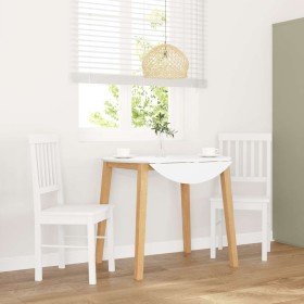 Sillas de comedor 2 unidades madera maciza de caucho blanco en Sillas de comedor | Comprar online en Foru.es