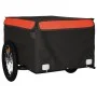 Remolque para bicicleta hierro negro y naranja 45 kg de vidaXL, Remolques para bicicletas - Ref: Foro24-94082, Precio: 80,26 ...