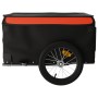 Remolque para bicicleta hierro negro y naranja 45 kg de vidaXL, Remolques para bicicletas - Ref: Foro24-94082, Precio: 81,11 ...