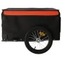 Remolque para bicicleta hierro negro y naranja 45 kg de vidaXL, Remolques para bicicletas - Ref: Foro24-94082, Precio: 80,26 ...