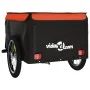 Remolque para bicicleta hierro negro y naranja 45 kg de vidaXL, Remolques para bicicletas - Ref: Foro24-94082, Precio: 80,26 ...