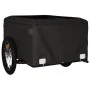 Remolque para bicicleta hierro negro y naranja 45 kg de vidaXL, Remolques para bicicletas - Ref: Foro24-94082, Precio: 80,26 ...