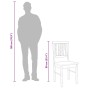 Sillas de comedor 2 unidades madera maciza de caucho blanco en Sillas de comedor | Comprar online en Foru.es