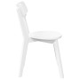 Sillas de comedor 2 unidades madera maciza de caucho blanco en Sillas de comedor | Comprar online en Foru.es