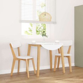 Sillas de comedor 2 unidades madera maciza de caucho en Sillas de comedor | Comprar online en Foru.es