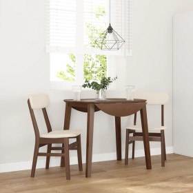 Sillas de comedor con cojines 2 uds madera maciza marrón caucho en Sillas de comedor | Comprar online en Foru.es