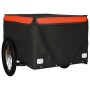 Remolque para bicicleta hierro negro y naranja 45 kg de vidaXL, Remolques para bicicletas - Ref: Foro24-94089, Precio: 94,94 ...