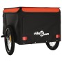 Remolque para bicicleta hierro negro y naranja 45 kg de vidaXL, Remolques para bicicletas - Ref: Foro24-94089, Precio: 94,94 ...