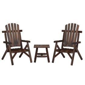 Juego de muebles de jardín 3 piezas madera maciza de abeto de vidaXL, Conjuntos de jardín - Ref: Foro24-3185512, Precio: 283,...