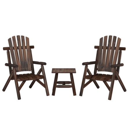 Juego de muebles de jardín 3 piezas madera maciza de abeto de vidaXL, Conjuntos de jardín - Ref: Foro24-3185512, Precio: 283,...