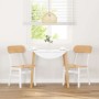 Sillas de comedor 2 unidades madera maciza de caucho blanco en Sillas de comedor | Comprar online en Foru.es
