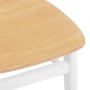 Sillas de comedor 2 unidades madera maciza de caucho blanco en Sillas de comedor | Comprar online en Foru.es